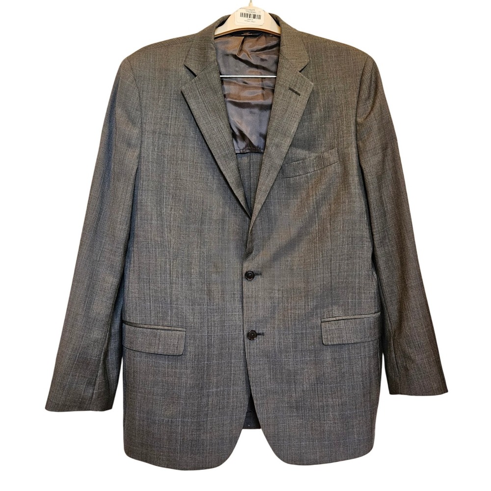 Brooks Brothers 346 Fitzgerald Fit Gray Plaid 100% Wool Blazer Men's‎ 43R Career